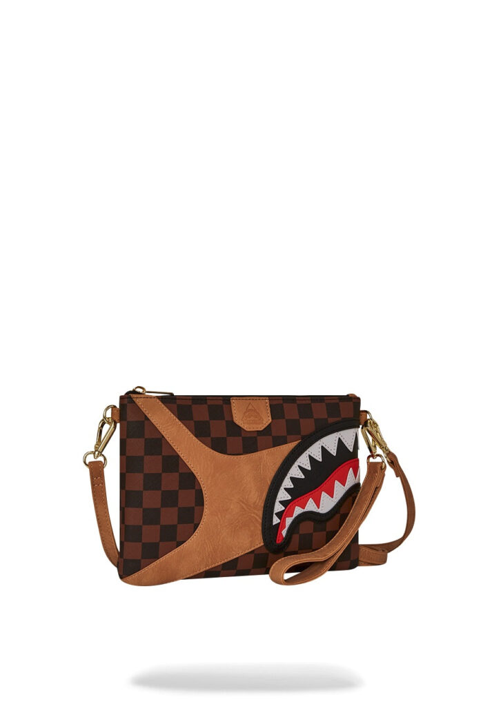 Pochette e beauty Sprayground HENNYVILLE CROSSOVER CLUTCH Marrone