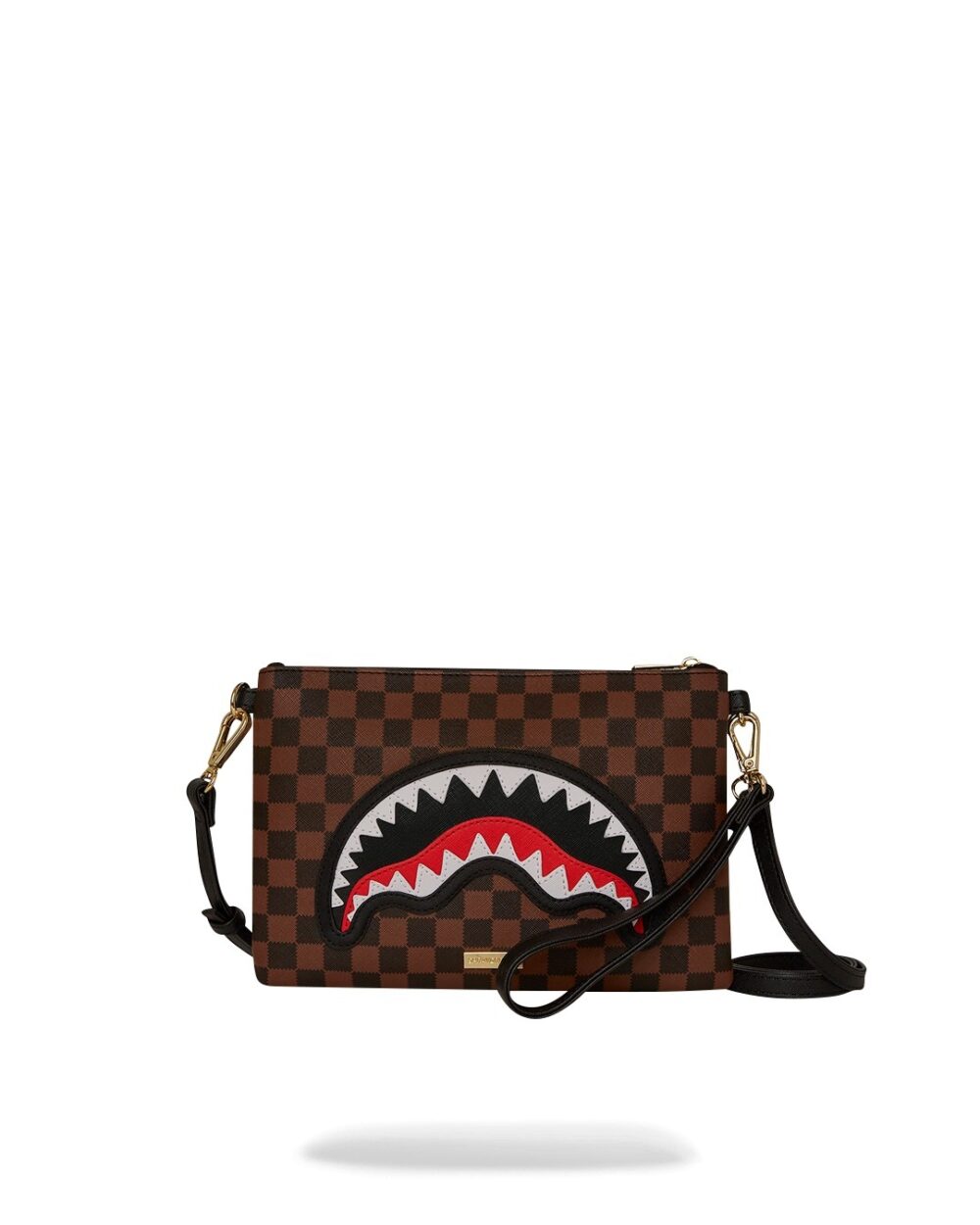 Pochette e beauty Sprayground SAWTOOTH SHARKS IN PARIS CROSSOVER CLUTCH Marrone - Foto 1