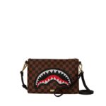 Pochette e beauty Sprayground SAWTOOTH SHARKS IN PARIS CROSSOVER CLUTCH Marrone - Foto 1