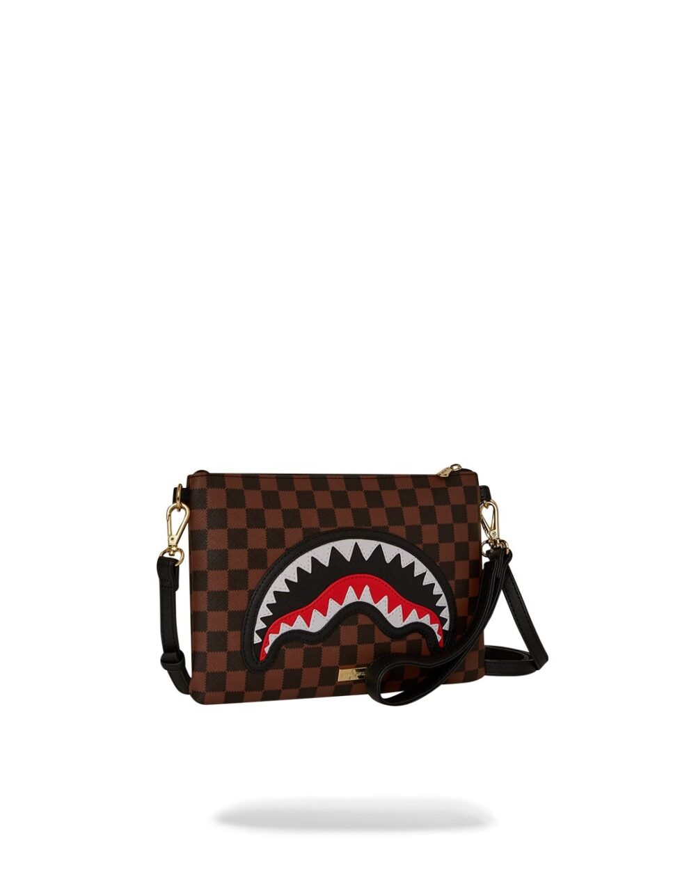 Pochette e beauty Sprayground SAWTOOTH SHARKS IN PARIS CROSSOVER CLUTCH Marrone - Foto 2