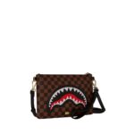 Pochette e beauty Sprayground SAWTOOTH SHARKS IN PARIS CROSSOVER CLUTCH Marrone - Foto 2