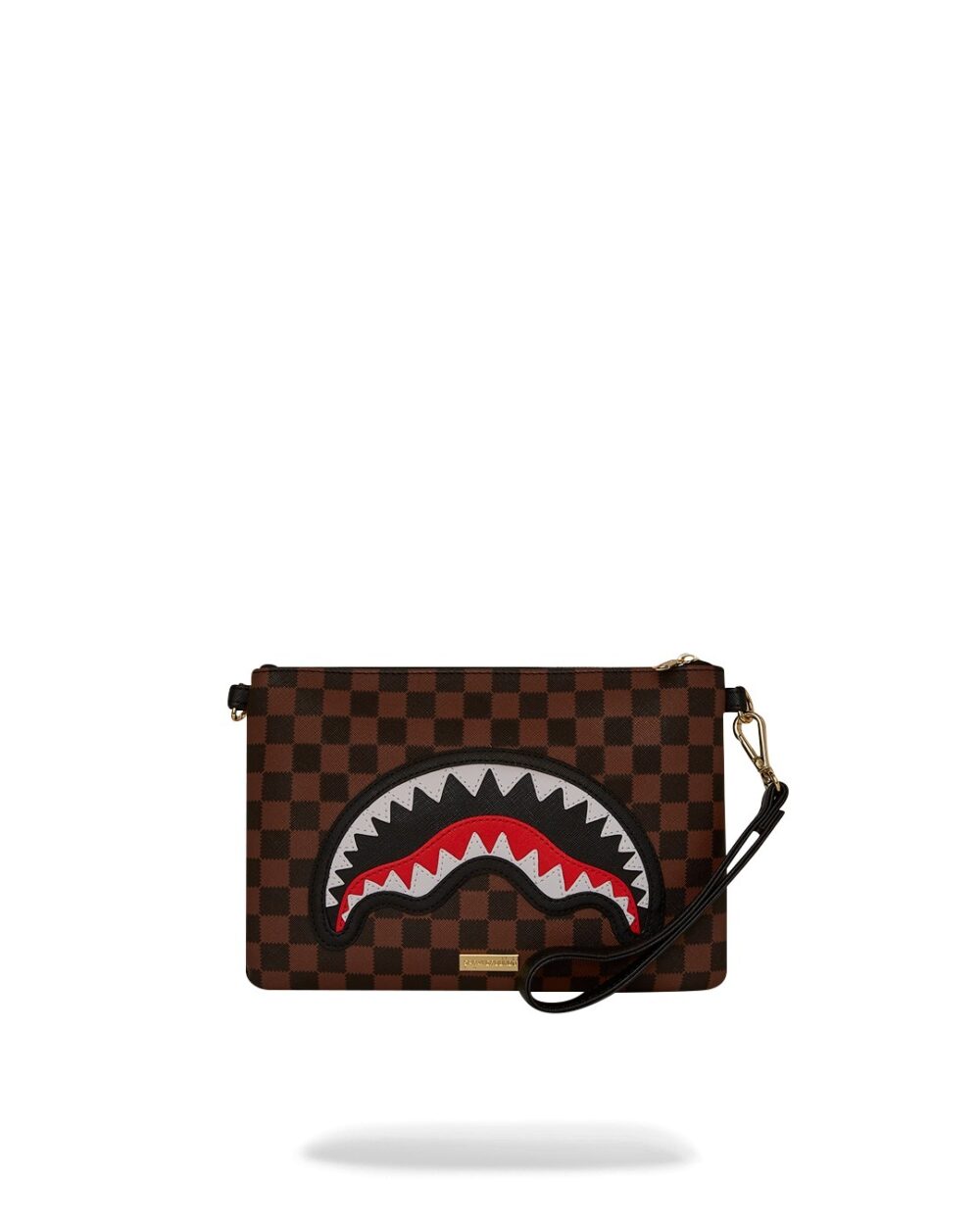 Pochette e beauty Sprayground SAWTOOTH SHARKS IN PARIS CROSSOVER CLUTCH Marrone - Foto 4
