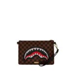 Pochette e beauty Sprayground SAWTOOTH SHARKS IN PARIS CROSSOVER CLUTCH Marrone - Foto 4