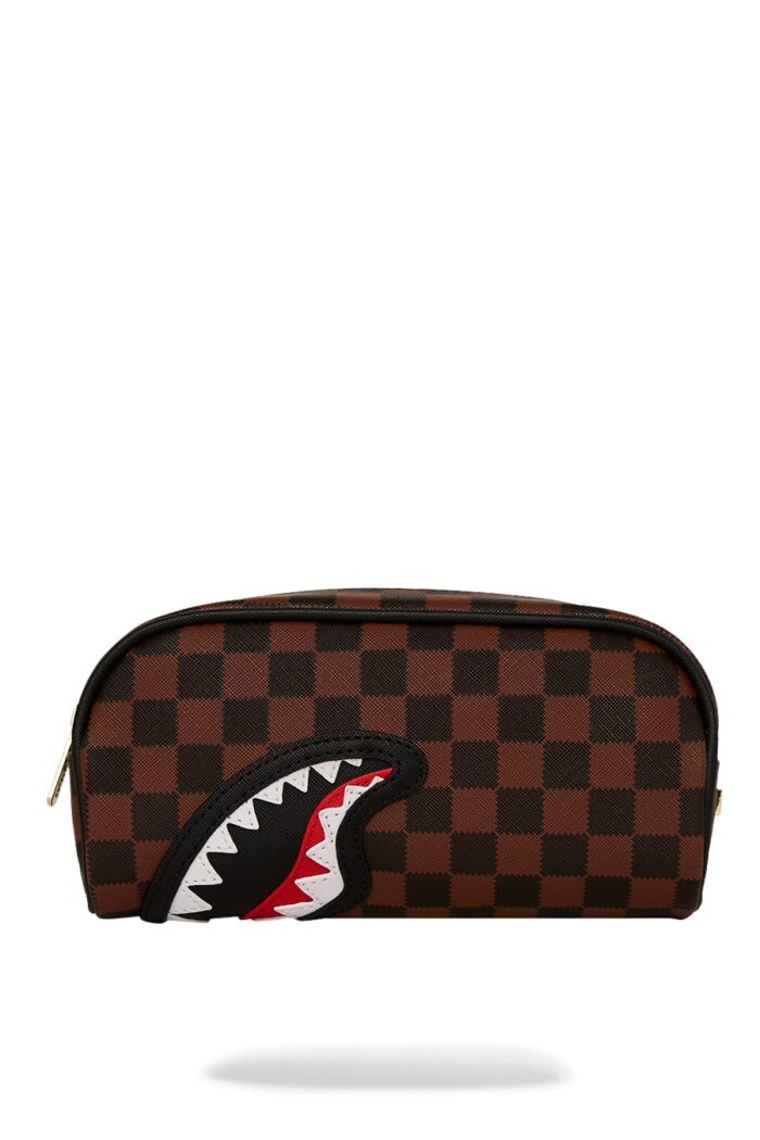 Pochette e beauty Sprayground SAWTOOTH SHARKS IN PARIS POUCH Marrone