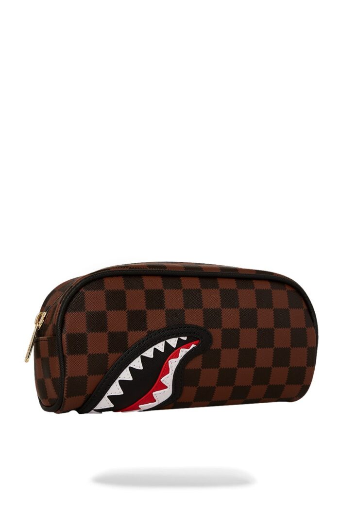 Pochette e beauty Sprayground SAWTOOTH SHARKS IN PARIS POUCH Marrone