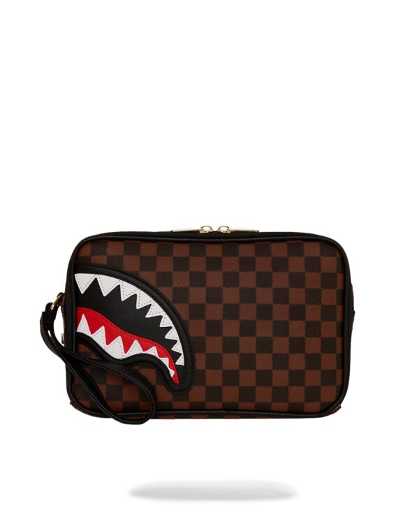 Pochette e beauty Sprayground SAWTOOTH SHARKS IN PARIS TOILETRY BRICK Marrone - Foto 1