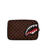 Pochette e beauty Sprayground SAWTOOTH SHARKS IN PARIS TOILETRY BRICK Marrone - Foto 3