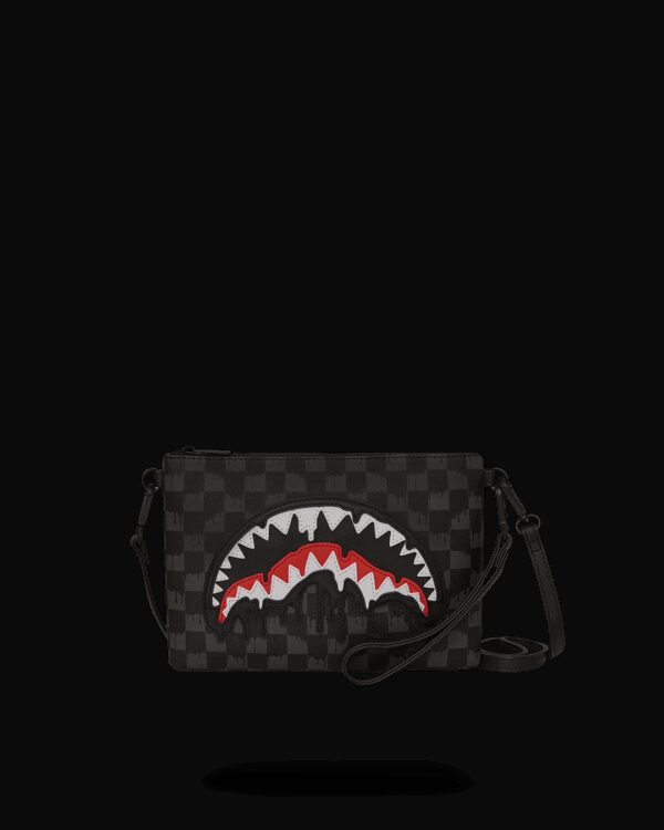 Pochette e beauty Sprayground DRIPPING SHARKS IN PARIS CROSSOVER CLUTCH Nero - Foto 1