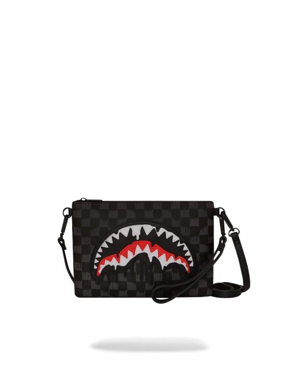 Pochette e beauty Sprayground DRIPPING SHARKS IN PARIS CROSSOVER CLUTCH Nero - Foto 1