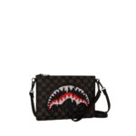 Pochette e beauty Sprayground DRIPPING SHARKS IN PARIS CROSSOVER CLUTCH Nero - Foto 2