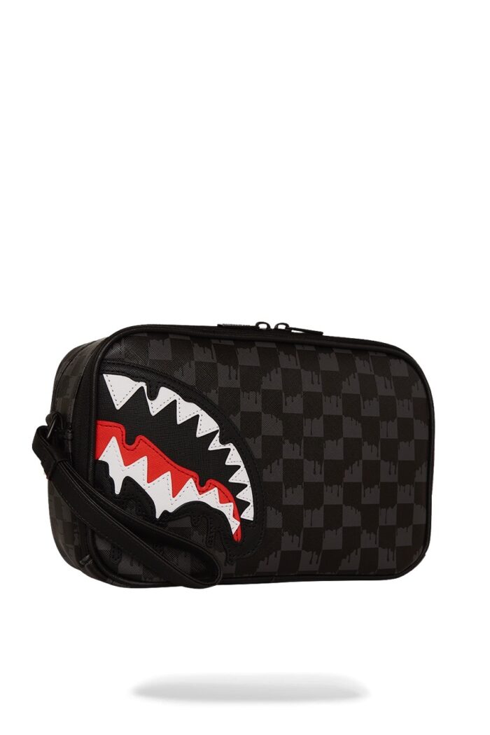 Pochette e beauty Sprayground DRIPPING SHARKS IN PARIS TOILETRY BRICK Nero