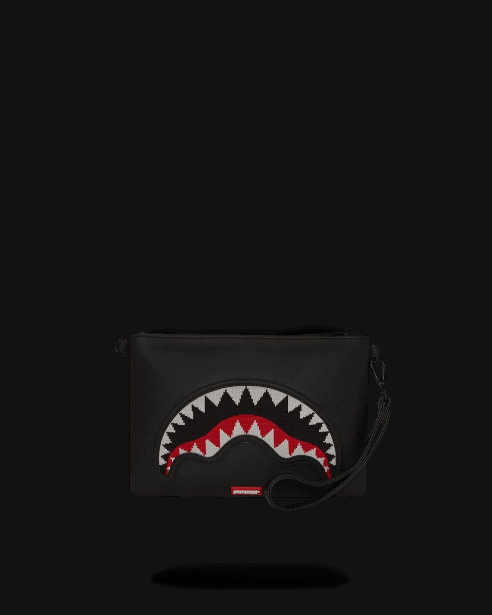 Pochette e beauty Sprayground FLY KNIT MOUTH CROSSOVER CLUTCH Nero - Foto 4