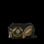Pochette e beauty Sprayground AI WONDERLAND GOLD AND BLACK CROSSOVER CLUTCH Nero - Oro - Foto 3