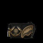 Pochette e beauty Sprayground AI WONDERLAND GOLD AND BLACK CROSSOVER CLUTCH Nero - Oro - Foto 5