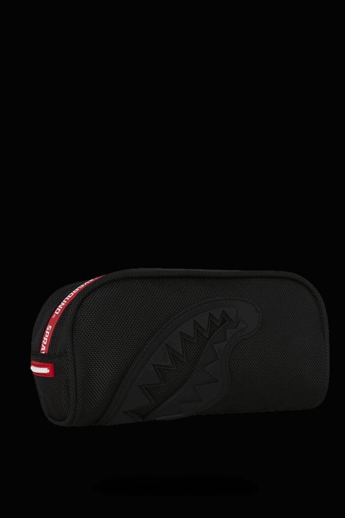 Pochette e beauty Sprayground PRINTED ZIPPER SHARK POUCH Nero