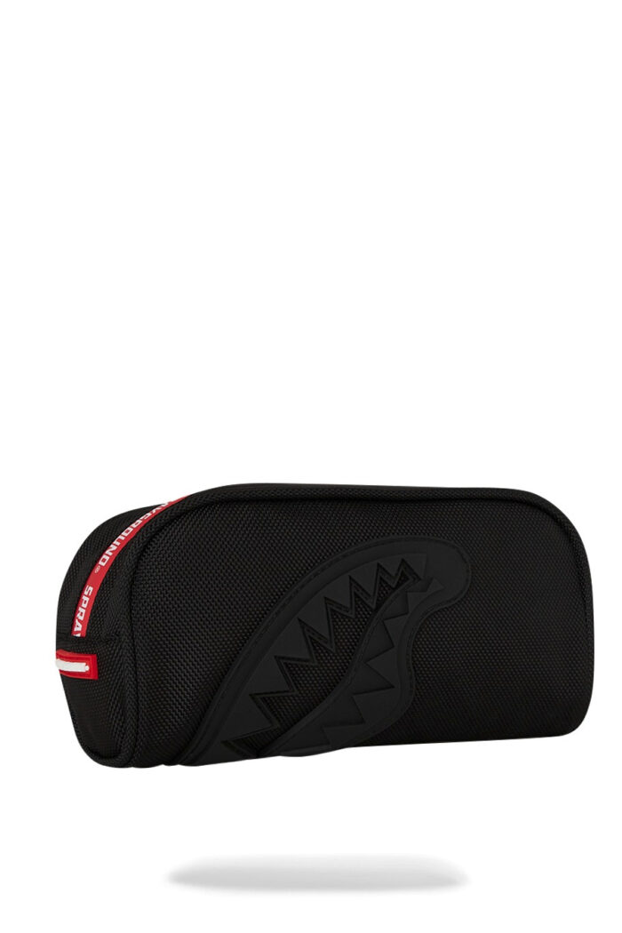 Pochette e beauty Sprayground PRINTED ZIPPER SHARK POUCH Nero