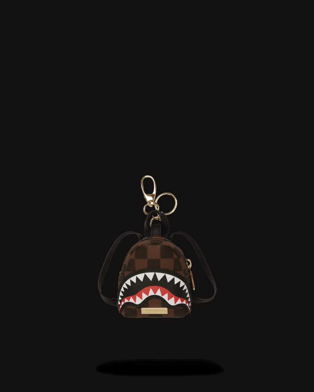 Portachiave Sprayground SAWTOOTH SHARKS IN PARIS KEYCHAIN Marrone - Foto 1