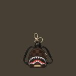 Portachiave Sprayground SAWTOOTH SHARKS IN PARIS KEYCHAIN Marrone - Foto 1