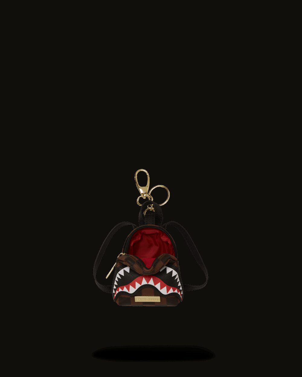 Portachiave Sprayground SAWTOOTH SHARKS IN PARIS KEYCHAIN Marrone - Foto 3