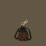 Portachiave Sprayground SAWTOOTH SHARKS IN PARIS KEYCHAIN Marrone - Foto 4