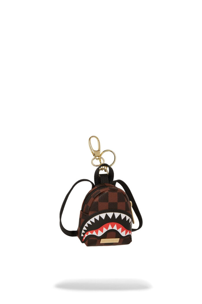 Portachiave Sprayground SAWTOOTH SHARKS IN PARIS KEYCHAIN Marrone