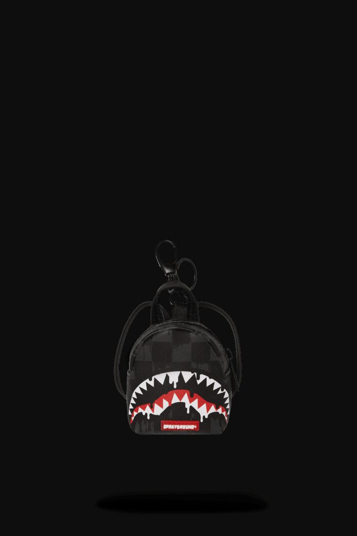 Portachiave Sprayground DRIPPING SHARKS IN PARIS KEYCHAIN Nero
