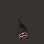 Portachiave Sprayground DRIPPING SHARKS IN PARIS KEYCHAIN Nero - Foto 2