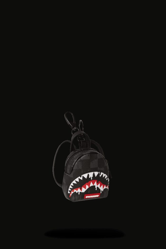 Portachiave Sprayground DRIPPING SHARKS IN PARIS KEYCHAIN Nero