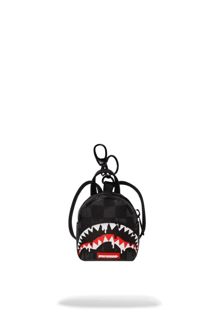 Portachiave Sprayground DRIPPING SHARKS IN PARIS KEYCHAIN Nero