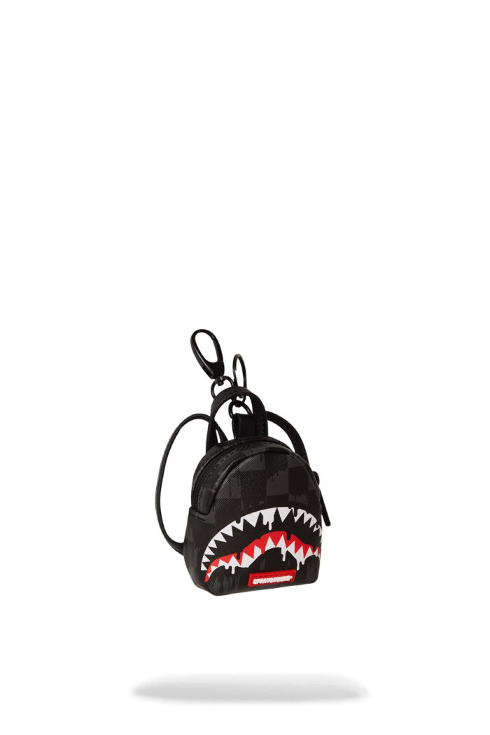 Portachiave Sprayground DRIPPING SHARKS IN PARIS KEYCHAIN Nero