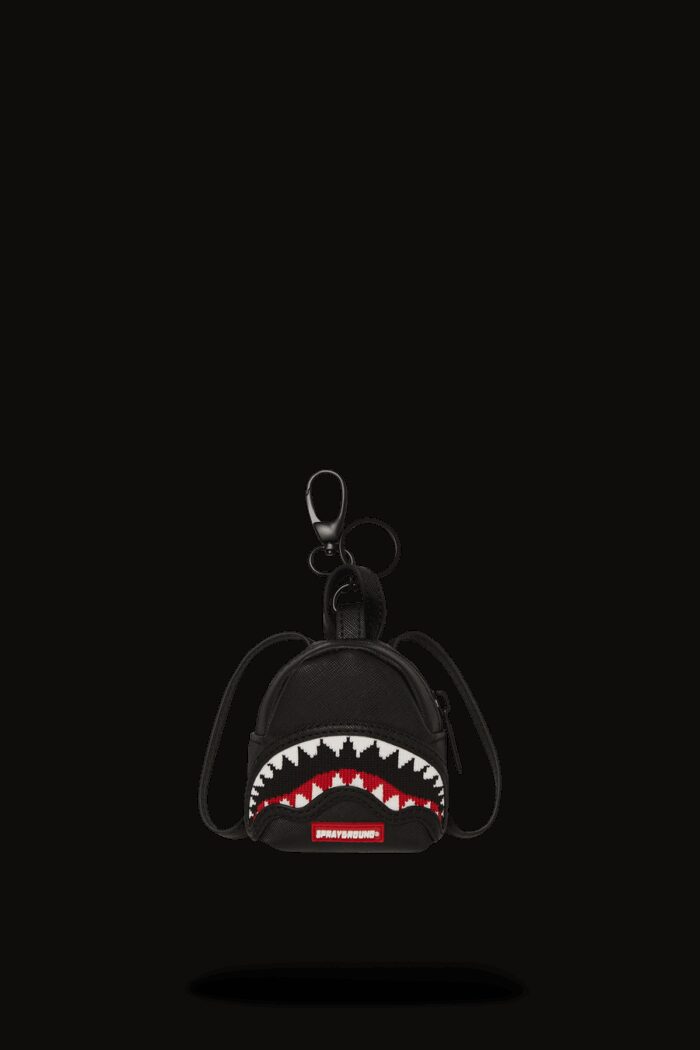 Portachiave Sprayground FLY KNIT MOUTH KEYCHAIN Nero