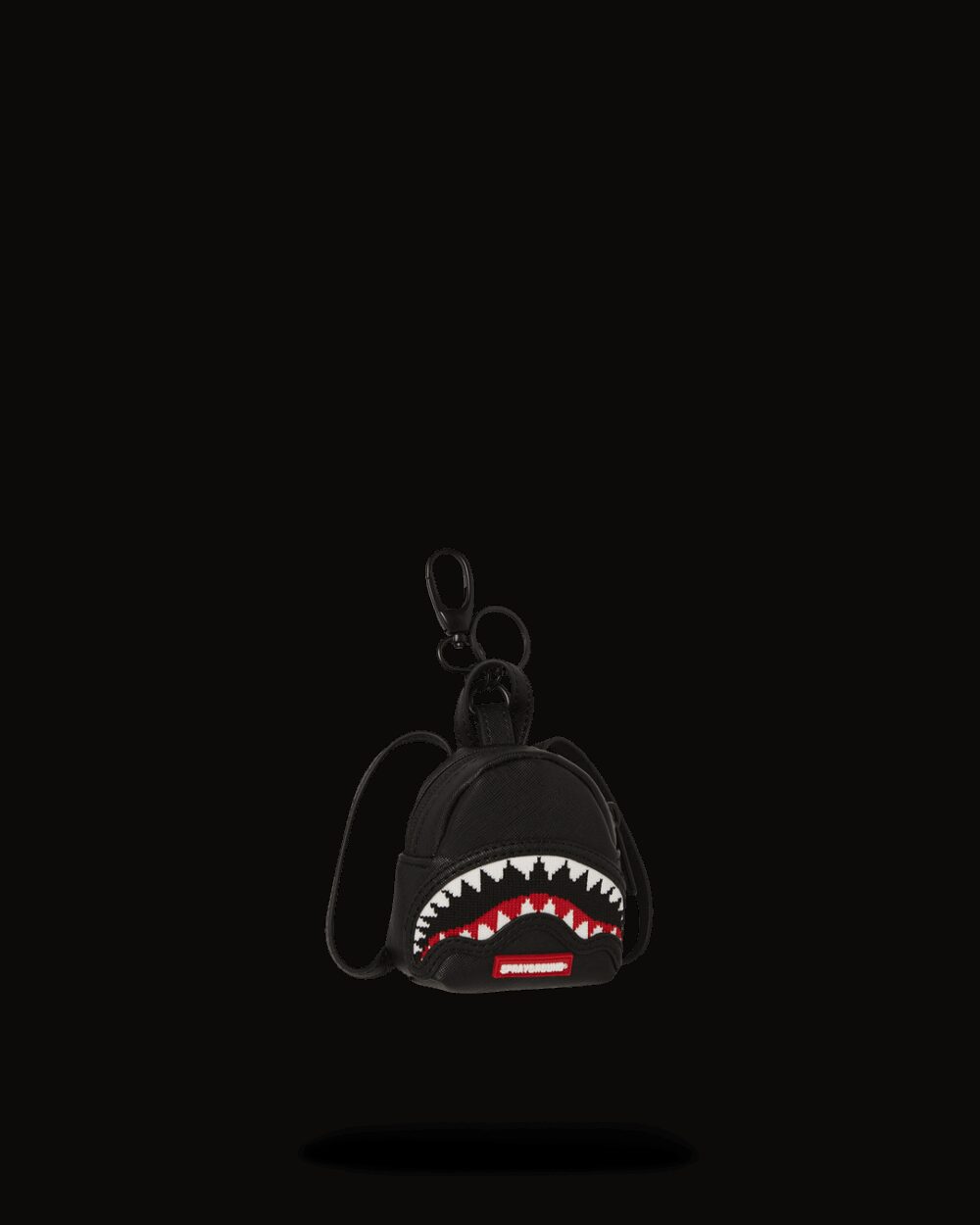 Portachiave Sprayground FLY KNIT MOUTH KEYCHAIN Nero - Foto 2