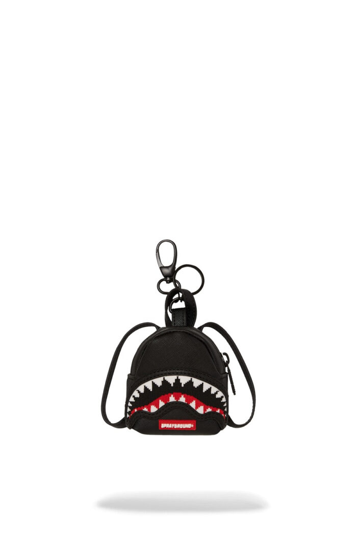Portachiave Sprayground FLY KNIT MOUTH KEYCHAIN Nero