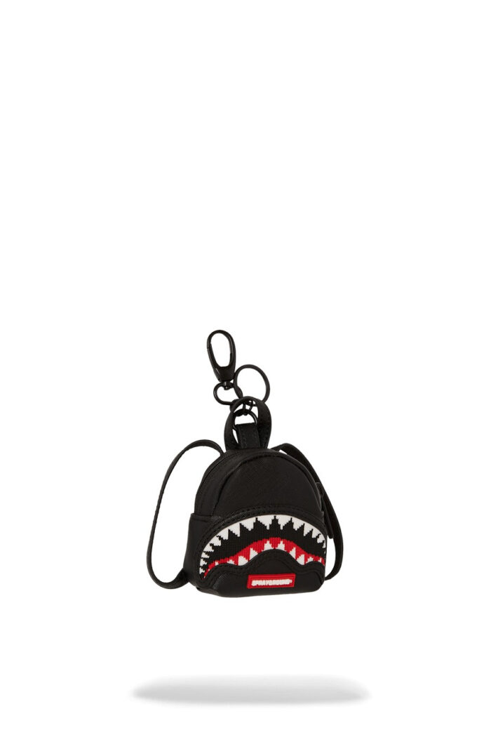 Portachiave Sprayground FLY KNIT MOUTH KEYCHAIN Nero