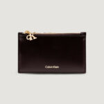 Portafoglio con portamonete Calvin Klein ZIP CARDCASE 6CC Marrone-Bordeaux - Foto 1