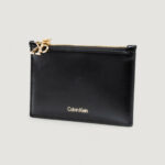 Portafoglio con portamonete Calvin Klein ZIP CARDCASE 6CC Nero - Foto 3