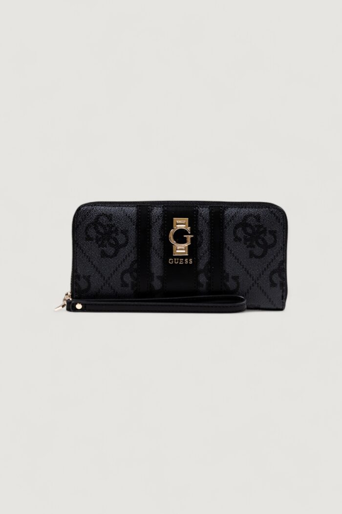 Portafoglio grande Guess ERENIA SLG LARGE ZIP AROUND Antracite – SWSO78 38146