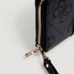 Portafoglio grande Guess ERENIA SLG LARGE ZIP AROUND Antracite - Foto 3