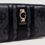 Portafoglio grande Guess ERENIA SLG LARGE ZIP AROUND Antracite - Foto 2