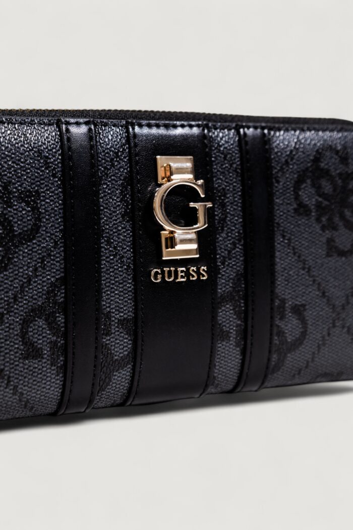 Portafoglio grande Guess ERENIA SLG LARGE ZIP AROUND Antracite – SWSO78 38146
