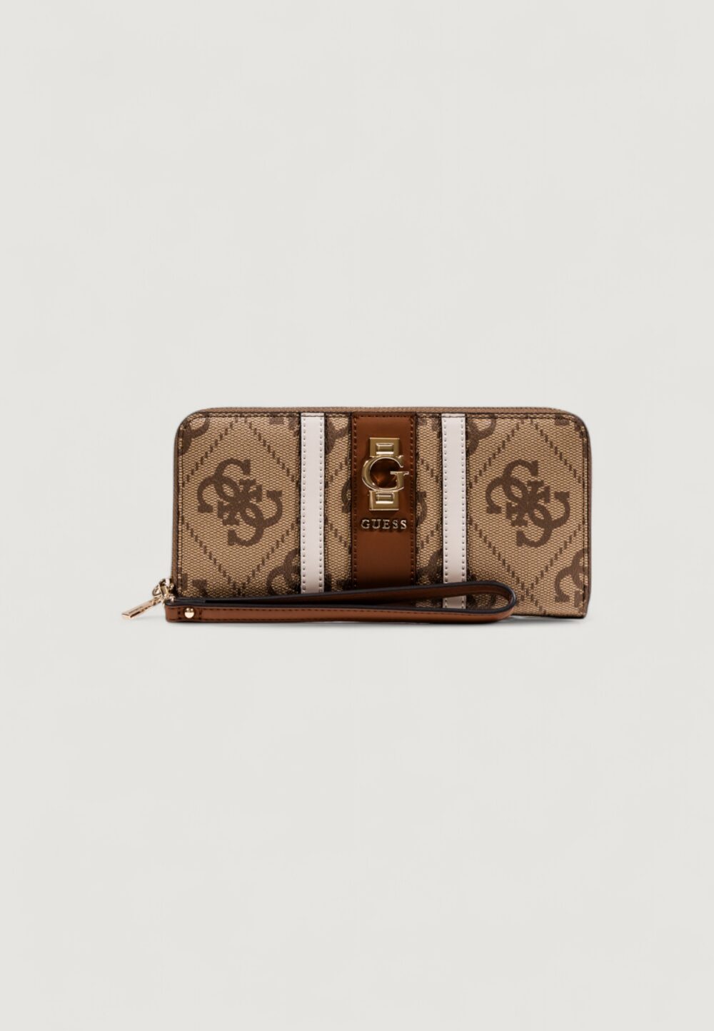 Portafoglio grande Guess ERENIA SLG LARGE ZIP AROUND Latte - Foto 1