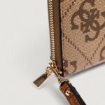 Portafoglio grande Guess ERENIA SLG LARGE ZIP AROUND Latte - Foto 3