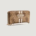 Portafoglio grande Guess LAUREL II SLG LARGE ZIP AROUND Latte - Foto 2