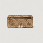 Portafoglio grande Guess LAUREL II SLG LARGE ZIP AROUND Latte - Foto 3