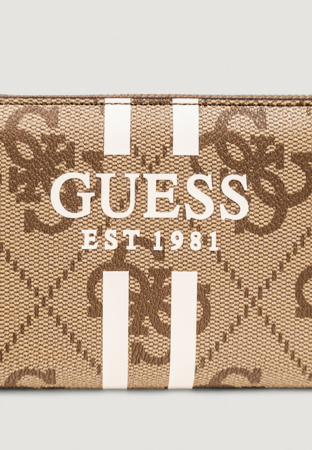 Portafoglio grande Guess LAUREL II SLG LARGE ZIP AROUND Latte - Foto 5