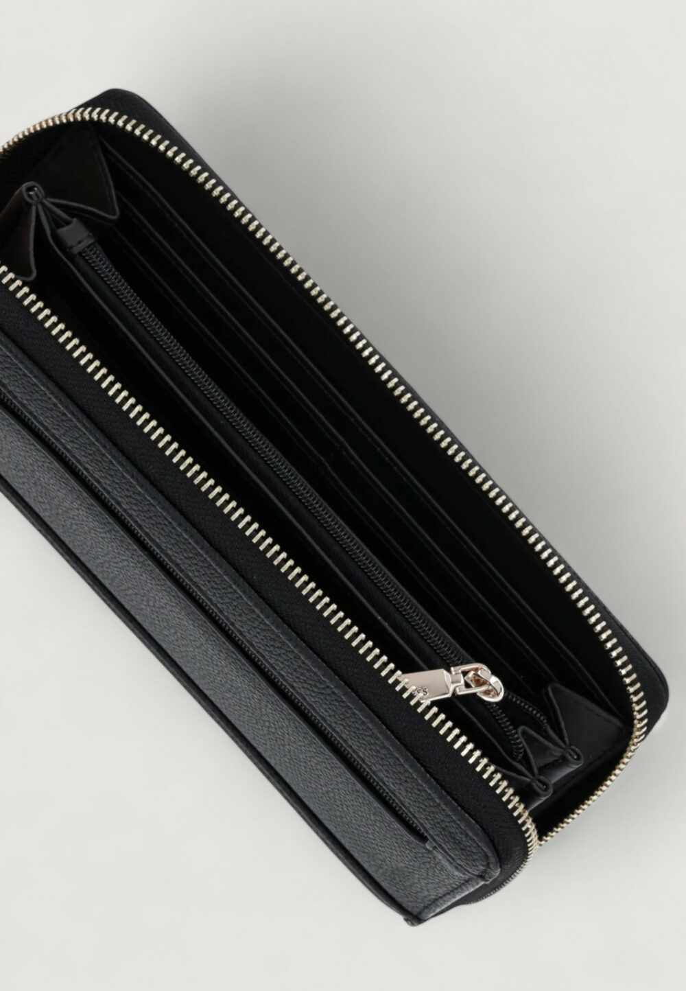 Portafoglio grande Guess CALEBRA SLG LARGE ZIP AROUND Nero - Foto 4