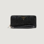 Portafoglio grande Guess CRESIDIA II SLG LRG ZIP AROUND Nero - Foto 1