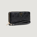 Portafoglio grande Guess CRESIDIA II SLG LRG ZIP AROUND Nero - Foto 2