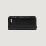 Portafoglio grande Guess CRESIDIA II SLG LRG ZIP AROUND Nero - Foto 4