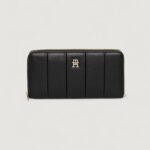 Portafoglio grande Tommy Hilfiger TH ICON LRG ZA QUILTED Nero - Foto 1
